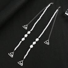 Pearl Shoulder Strap, Beaded Camisole Strap, Strapless Bra Strap, Wholesale Bra Strap