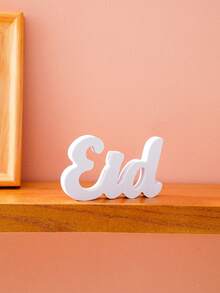 1 tấm trang trí chữ EID tối giản màu trắng, làm bằng vật liệu ván xốp dùng để trang trí Eid Al-Fitr và Eid Al-Adha, trang trí để bàn mừng Eid, thích hợp làm quà tặng chu đáo, để cầu phúc Eid - Nhiều màu - Xem 6