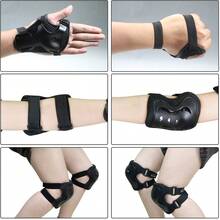 Kids Helmet And Pads Set For Skiing, Elbow And Knee Pads For Kids 3-10 Safety Equipment Knee &Elbow Pads Wrist Guards Gear Set For Roller Scooter Skateboard Cycling Outdoor Sports - Multicolor - View 5