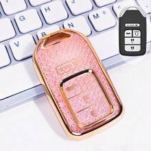 汽车钥匙遥控器保护套，保护您的车钥匙，适用于雅阁、思域、CR-V、Pilot、Ridgeline、奥德赛、第十代思域、雅阁、Passport、XRV、飞度、Inspire、飞度，柔韧TPU材质，全方位保护，遥控钥匙保护套，男女通用 - 均碼 - 查看 5