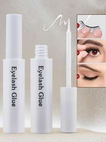 1pc False Eyelash Glue 6ml, Super Strong Hold Strip Eyelash Glue - Long Lasting Quick Drying Non-Irritating Eyelash Extension Glue For Sensitive Eyes - Best Waterproof Sensitive Glue, Latex Free Waterproof Formula - Clear Eyelash Glue For Any Eyelashes