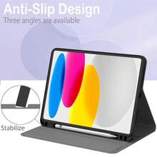 Case For IPad (A16) 11th Generation 11 Inch 2025, IPad 10th Generation Case 10.9 Inch 2022 Kickstand Auto Sleep Cover With Pencil Holder & Pocket, Purple Watercolor,PurpleWatercolor - 紫色水彩 - 查看 7