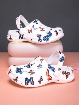 儿童印花套脚凉鞋，防水防滑EVA材质，休闲时尚，舒适柔软厚底沙滩/泳池鞋