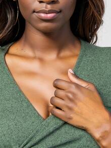 Maternity Solid Color Elegant Casual Twist Ribbed Fitted Dress For Daily Wear - Forest Green - View 5