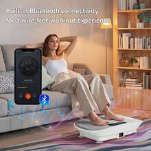Tousains X ZenActive Vibration Plate Whole Body Exercise And Relaxation Machine With Smart Screen Low Noise Max Weight 330LB For Home Exercise Platform TikTokBlackFriday - 粉色 - 查看 3