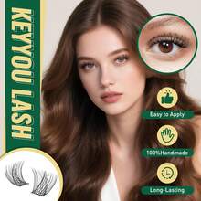 KEYYOULASH Lash Clusters Kit 120pcs -18MIX Lash Extension Kit Widespan Volume Lash Clusters With Bond And Seal,Remover,Applicators For DIY Eyelash Clusters At Home (KY01 Kit) - KY02 - View 3