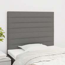 vidaXL Kopfteil Dunkelgrau 90 X 5 X 118/128 Cm Stoff - Grey - View 1