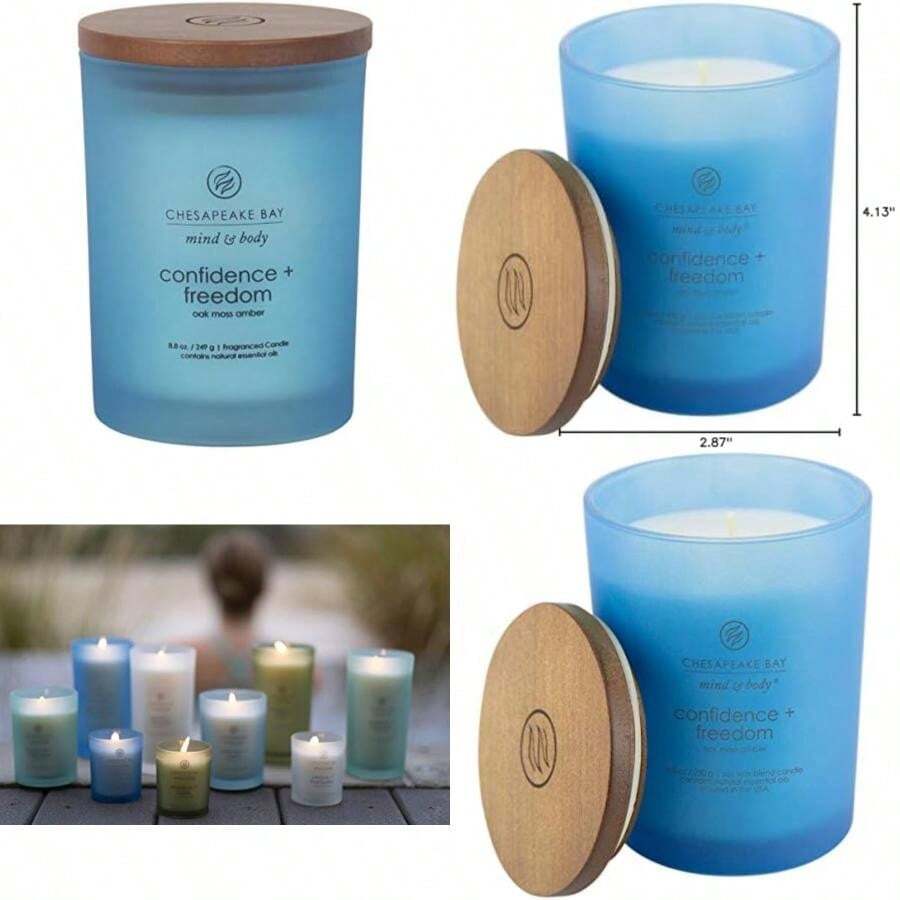 Chesapeake Bay Candle - Vela aromática mediana Mind & Body Strength + Energy (piña y coco)(Confianza + Libertad Medium Jar) - Multicolor - Ver 1