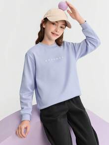 Balabala Tween Girl Fleece Hoodie, Boys & Girls 2025 Winter Mall Edition, Warm Casual Sweatshirt