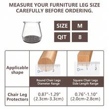 4/8/16/36件硅胶椅腿地板保护垫，带毛毡垫，防刮家具罩，家具滑块，有效保护地板降低噪音，适用于各种室内场景（深棕色）