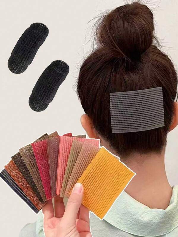 12个美发造型魔术夹，多色可选，无缝粘垫，用于分区，男女通用，适用于发型师、洗脸、化妆、发型设计、美发配饰、美容工具、卷发配件、旅行装