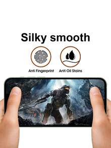 6-In-1 Privacy Screen Protector, Tempered Glass + Printed Lens, Anti-Peeping, Shatterproof Edges, Anti-Fingerprint, Anti-Scratch, Compatible With Apple X/XR/11/12/13/14/15/16/17 Series - Black - View 4