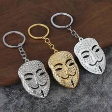 1pc Men's Mask Keychain/Mask Keyring/Keychain/Bag Charm/Party Favor/Gift - Multicolor - View 1