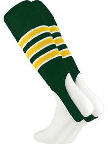 Estribos de Béisbol Patrón B 3 Rayas - Verde ocuro/Dorado/Blanco - Ver 10