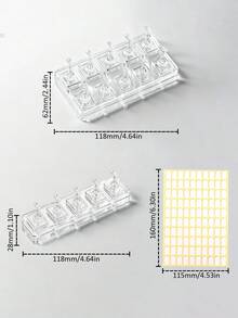 Beautizon Nailartlab 亚克力透明美甲展示架，美甲展示架，假指甲练习展示架，固定胶条，美甲配件，美甲DIY造型设计工具