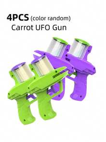 1pc 3+ Kids Educational Soft Disc Carrot Blaster, Soft Bullet For Parent-Child Skirmish, Outdoor Playtime Stress Relief Toy, Includes 14 Soft Bullets, Colors May Vary, Packaging May Vary - Multicolor - View 15