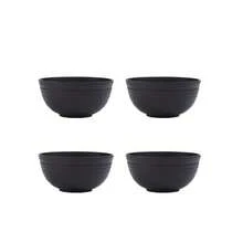 Black Reusable Tableware Set, Plates, Bowls, Cups, Durable, Suitable For Home Kitchen, Dining Room, Camping, Outdoor - Black - View 14