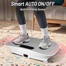 Tousains X ZenActive Vibration Plate Whole Body Exercise And Relaxation Machine With Smart Screen Low Noise Max Weight 330LB For Home Exercise Platform TikTokBlackFriday - 粉色 - 查看 6