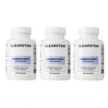 CLEARSTEM - MINDBODYSKIN Hormonal Acne Supplement (5-HTP) - Natural DIM Supplement - Skin Care Vitamins - Hormone Balance, Antioxidants - Gluten Free, Cruelty Free - 30 Servings, 90 Capsules - 3 CÁI - Xem 1