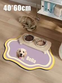 Thảm lót thức ăn cho chó in ảnh và tên theo yêu cầu - Thảm lót thức ăn cho chó chống thấm nước và chống trượt, quà tặng cá nhân hóa ấm áp cho thú cưng, món quà tốt nhất dành cho chủ nuôi, phù hợp cho chó, thảm lót thức ăn cho chó theo yêu cầu, thiết kế chống thấm nước. - Nhiều màu - Xem 24