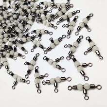 50Pcs/Box3-Way Luminous Rolling Swivels Ball Bearing Swivel Sea Fishing Accessories Hook Connector - Multicolor - View 10