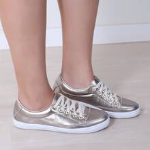Women's Sneakers In Genuine Leather - Lightweight And Comfortable For Everyday Wear - 老銀 - 查看 2