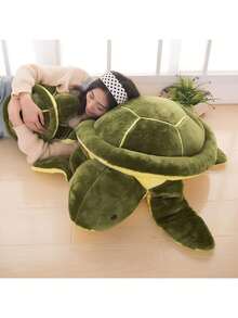 大眼海龟毛绒玩具，海龟填充抱枕，柔软舒适，是送给动物爱好者的可爱圣诞伙伴，也是节日装饰、派对场合的理想礼物，适合送给家人、朋友、 ... - 彩色 - 查看 6