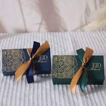 10 hộp quà tặng EID Mubarak kẹo sô cô la bao bì túi trang trí Ramadan 2025 đồ dùng tiệc Hồi giáo Hồi giáo Ramadan Kareem quà tặng trang trí tiệc - Hộp hình chữ nhật - Xem 6