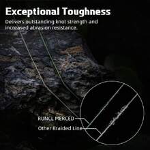 Braided Fishing Line Merced, 1000 500 300 Yards Braided Line 4 8 Strands, 6-200LB - Proprietary Weaving Tech, Thin-Coating Tech, Stronger Smoother For Freshwater Saltwater,31253790 - 綠色 - 查看 6