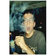 1幅无框帆布海报，麦克劳德吸烟摄影作品，波西米亚当代艺术装饰风格，适用于客厅、卧室、厨房装饰 | 室内帆布海报，适合派对、生日和节日礼物，海报墙面装饰，派对装饰，艺术印刷品，高品质印刷，可替代带框油画，现代家居装饰 - 彩色 - 查看 3