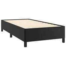vidaXL Bettgestell Schwarz 90x190 Cm Kunstleder - Schwarz - Übersicht 4