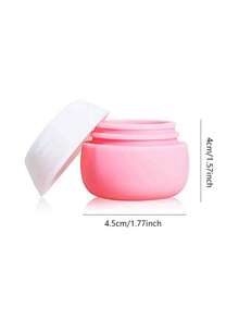 1 pieza Recipiente cosmético de silicona, Tarro de crema para maquillaje, Pastillero de viaje, Dispensador portátil de botellas de crema, Estuche de loción, Frasco de emulsión, Artículos esenciales de viaje - Multicolor - Ver 1