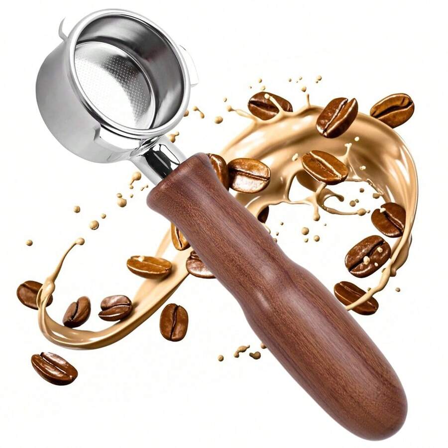 54mm 无底手柄，3耳，带不锈钢滤篮，兼容 Breville Barista Express、Pro、Touch、Bambino Plus、Infuser（880BSS、870XL、878BSS、500BSS、840XL） - 彩色 - 查看 1