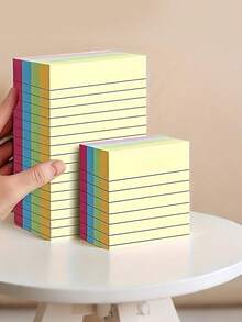 Bloc de notas adhesivas coloridas de 200 hojas, bloc de notas creativo, bloc de notas desprendible, adecuado para estudiantes, oficinas y hogares; perfecto para regalos de Ramadán, San Valentín y Año Nuevo.