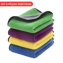Premium Automotive Microfiber Flannel Cloth For Car Washing And Polishing - 多種顏色 - 查看 8