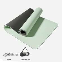 3pcs TPE Yoga Mat Set, 8mm Thick Non-Slip Shock-Absorbing Soundproof Exercise Mat With Jump Rope, - Multicolor - View 17