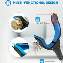 1pc Trash Grabber/Pickup Tool - Handheld Tool, Foldable Reach Grabber, With 360° Rotating Jaws And Magnetic Tip, Upper Grabber For Trash Pickup, Lightweight Grabber, Suitable For Elderly/Seniors - Blue - View 6
