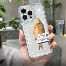 Funda creativa para teléfono Funda para teléfono: Patrón de pez salado Funda transparente compatible con  11, 12, 13, 14, 15, 16,  16, 15, 14, 13, 12, 11 Pro Max, XS, XR, X, 7, 8 Plus, SE, 12, 13 Series. Adecuado como regalo para novia, novio o amigos, funda suave a prueba de golpes para chicas y mujeres - 1 pieza - Ver 6