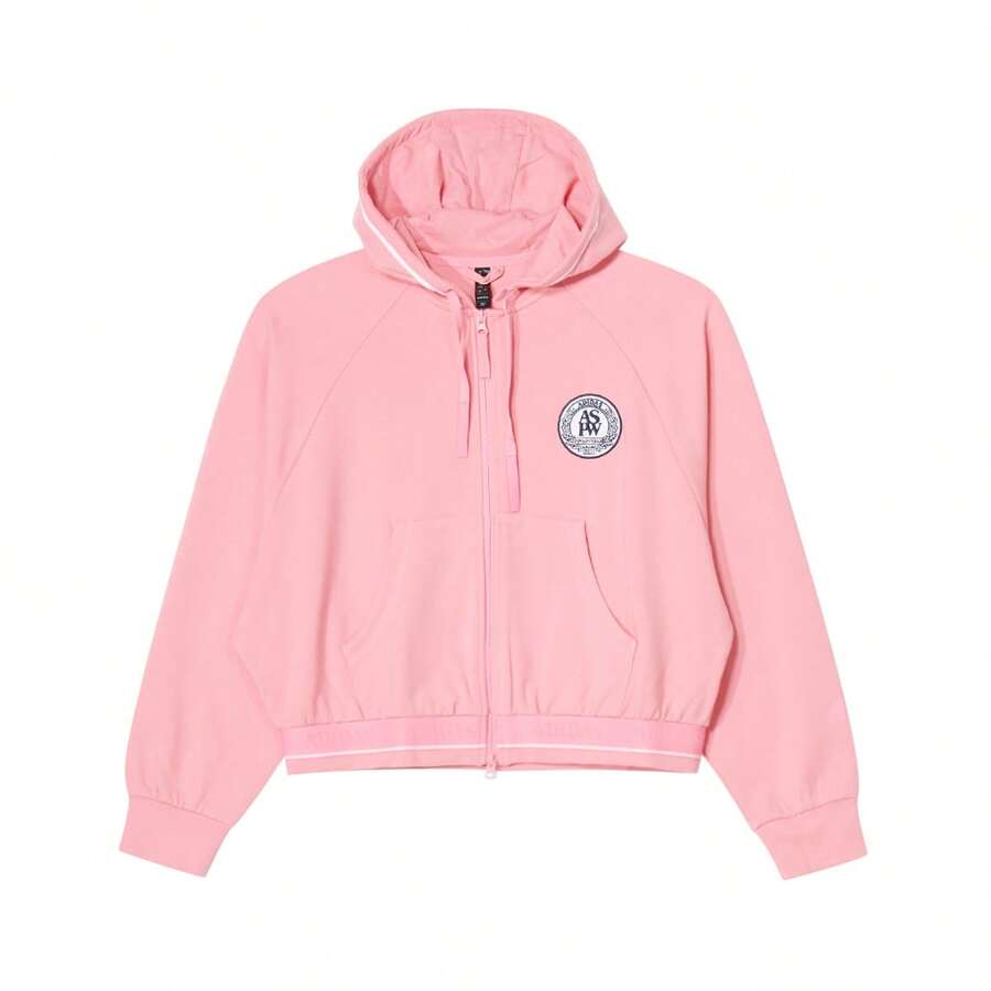 Adidas Women's Casual Hooded Knit Jacket, Fashionable For Sports, Daily Wear, Spring & Autumn