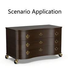 4 قطع من عجلات الأثاث الدوارة العتيقة المزودة بفرامل بقطر 2 بوصة، بتشطيب برونزي قديم، عجلات كروية من البولي بروبلين للاستخدام العام في كراسي المكاتب والأثاث - 2inch - مشاهدة 6