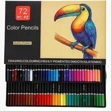 72 Color Colored Pencils, Specifically Designed For Adult Coloring Books, Christmas Stocking Gifts For Teenagers And Men, Art Supplies For Professionals, Soft Core Colored Lead Sets, Drawing And Sketching Pencils - Boxed 72 Colors - View 1