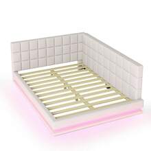 Upholstered Sofa Bed 140*200 Multifunctional Bed With Slatted Base Made Of Skin-Friendly Velvet Fabric In Grey