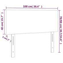 vidaXL Kopfteil Schwarz 100x5x78/88 Cm Samt - nero - Visualizzare 8