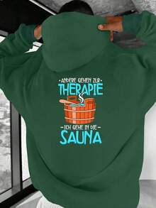 Bluzy z kapturem męskie - Czarne - Zobacz 9