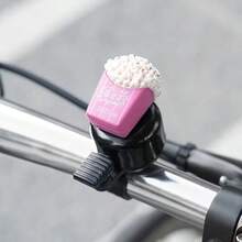 1个汉堡、薯条、爆米花、三明治造型自行车铃铛，超响亮，适用于山地车、滑板，自行车装饰，自行车配件 - 彩色 - 查看 10