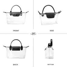 Stylish Long Adjustable Strap Clear Bag Stadium Approved, Cute Crossbody Shoulder Purse For Women Concerts Sports,Christmas Gift For Men Women - 黑色 - 查看 8