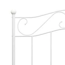 vidaXL Metallbettgestell Weiß 100*200 Cm - 白色 - 查看 5