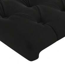 vidaXL Testiera con orecchie in velluto nero 103x16x78/88 cm - nero - Visualizzare 5