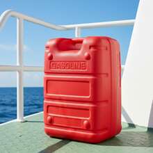 24L Outboard External Fuel Tank Handle Anti-Static Anti-Aging External Interface Red Plastic Horizontal Fuel Tank - Red - View 7