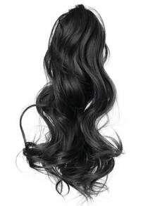 شعر طبيعي طويل وواقعي للنساء، شباب وخفيف، بدون أي انحناء، شعر مموج نصف عالي ذيل حصان أميرة، مشبك شعر أنيق للشتاء، ملحقات شعر أنيقة مشبك شعر للنساء